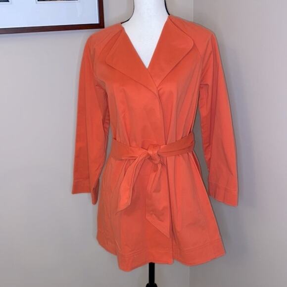 NWT Natori Chill cotton twill self tie jacket - Picture 3 of 12